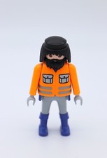 PLAYMOBIL HOMME veste orange pantalon gris - Travaux construction 4138 4046 4043