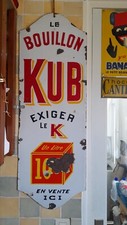 ancienne plaque émaillée bouillon kub 1m