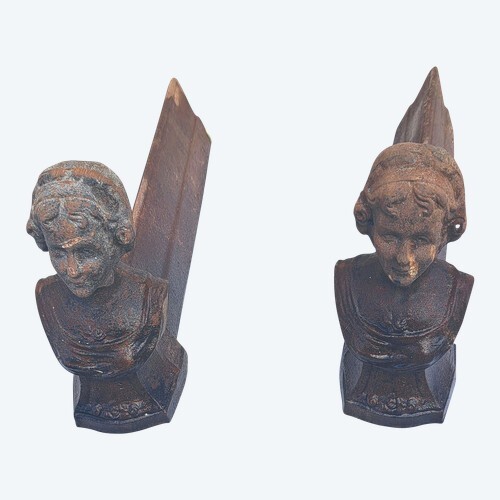 Paire chenets cheminée - paire,