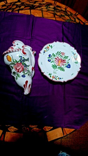 Magnifique assiette et corne - et,
