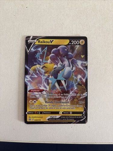 Carte pokémon raikou - raikou, v