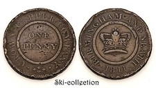 1 One Penny Token 1811. CROWN