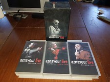 Charles AZNAVOUR Coffret 3 VHS LIVE A L'OLYMPIA 1972, 1968, 1978, 1980
