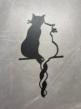 Art Mural Chat Amoureux - Décoration Murale - Wall Art - Idée Cadeau       