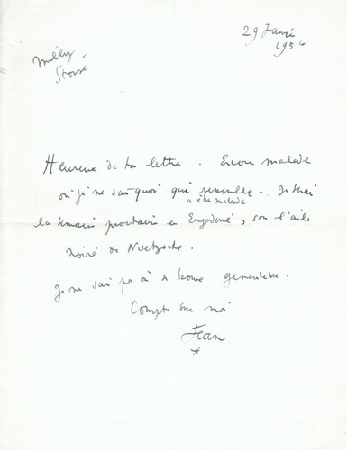 Jean cocteau lettre - cocteau,