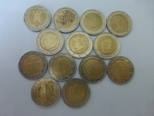 lot 13 pieces 2 euros rare collection 2002 2001 Andorra commémorative