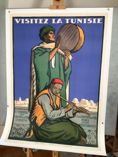 Visitez tunisie plm affiche - la,