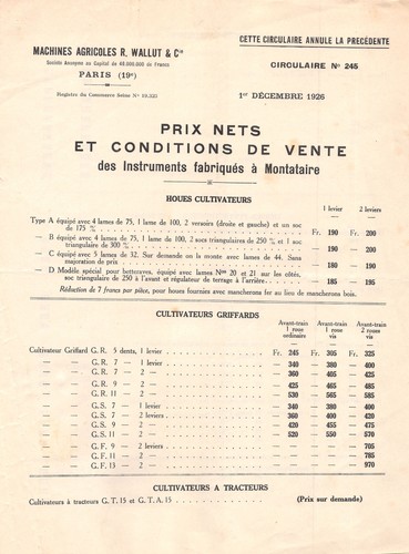 1926 machines agricoles - machines, r
