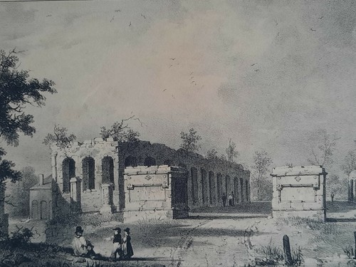 Ruines chateau royal mariemont - ruines,