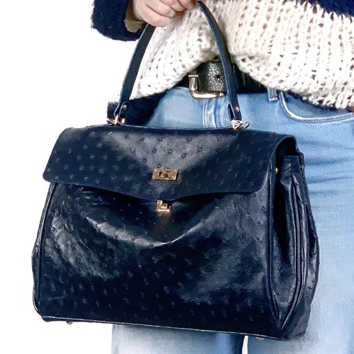 Sac main bleu - à, pour