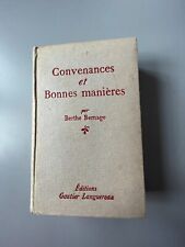 Convenances et Bonnes