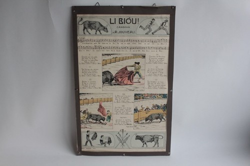 Affiche lithographiée chanson