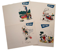 LOT DE QUATRE MENUS - D