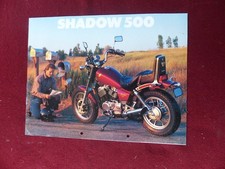 Prospectus catalogue  Moto : HONDA SHADOW 500  / 1986