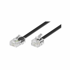 Câble téléphonique RJ11 / RJ45 Noir - 6 m - Goobay