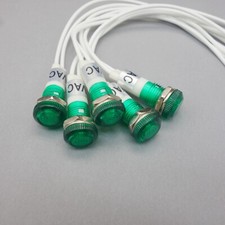 50Pcs 120V AC 10mm GREEN Panel