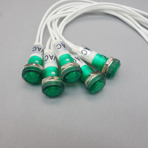 50pcs 120v 10mm green - 50pcs,
