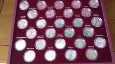 france 2011 coffret 27 pièces de 10 euros argent sous capsule euros des règions