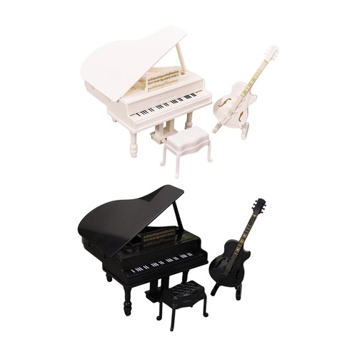 Doll house piano guitar - 1/12,