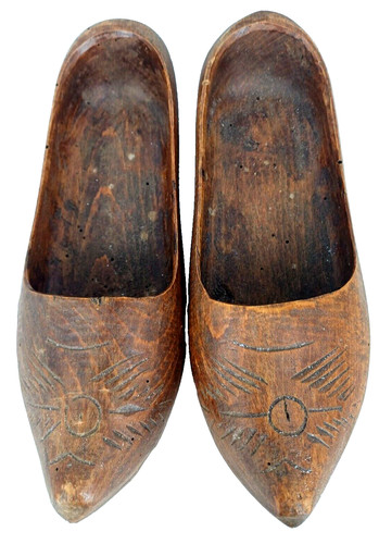 Ancienne paire sabots en - ancienne, de