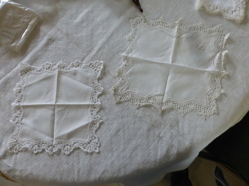 Lot anciens mouchoirs - 2,