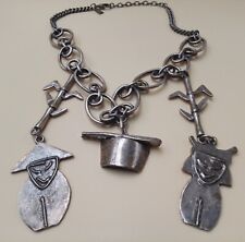 Collier breloques signé SAM et LOU PARIS made in France VINTAGE