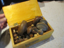 Déstockage a sauver Boite Bois & Touret de Meuble Perles idée Création Sculpture