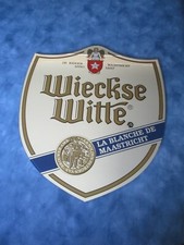 Sublime Miroir Publicitaire " wieckse witte " - Marque Bière - 39x47cm