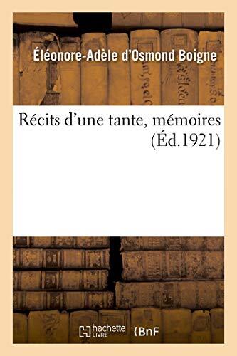 Recits une tante memoires - tante,,