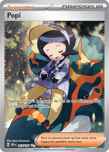 Carte pokémon popi 227 197 - carte,