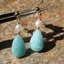 boucles d'oreilles perle de