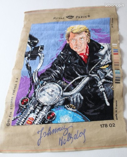 Canevas johnny hallyday - johnny,