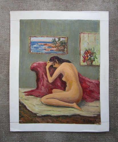 Ancien beau tableau signé