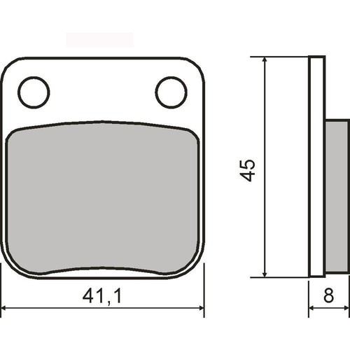 Paire plaquette frein - plaquette,
