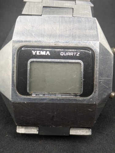 Montre yema quartz - lcd, vintage
