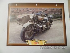 CARTE FICHE MOTO FN M12 1939