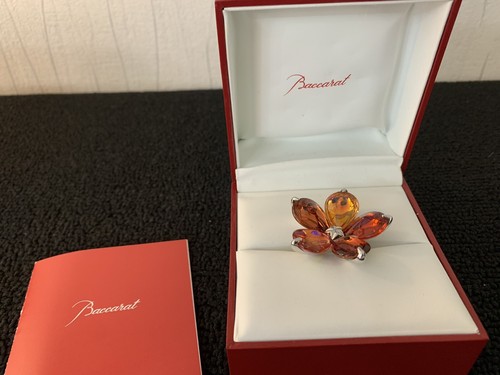 Bague fleur psydélic - , orangé