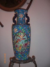 Enorme Vase en Emaux de Longwy