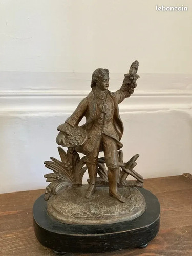 Statue régule baguier homme - -,