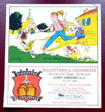 BUVARD - BISCOTTE DE COULANGES