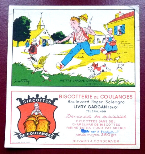 Buvard biscotte de coulanges - buvard,