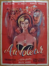 AU VOLEUR Perrette Pradier Paul Guers 1960 Affiche Originale G. Allard 120x160