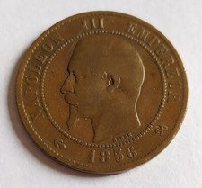France second empire, pièce de dix centimes 1856, NAPOLEON III
