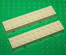2 x LEGO Tan bricks 2x10 ref 3006 set 4709 4852 10199 7213 5988  7623 6754 75060