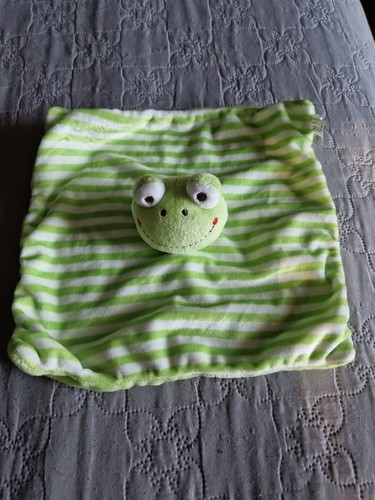 Doudou plat grenouille vert - doudou,