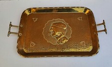 PLATEAU EN LAITON DÉCOR