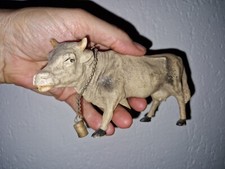 jouet celluloïd ancien VACHE AVEC CLOCHE petitcollin ???