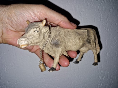Jouet celluloïd ancien - jouet, vache