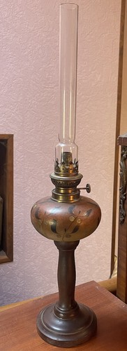 Lampe petrole art nouveau - petrole,
