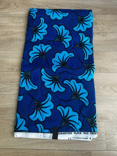 Tissu wax polycoton fleurs - polycoton, de